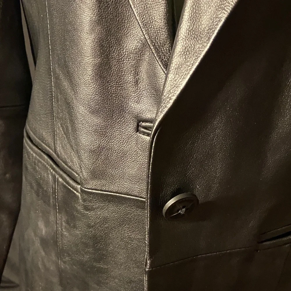 Denim and Co Black Leather Jacket